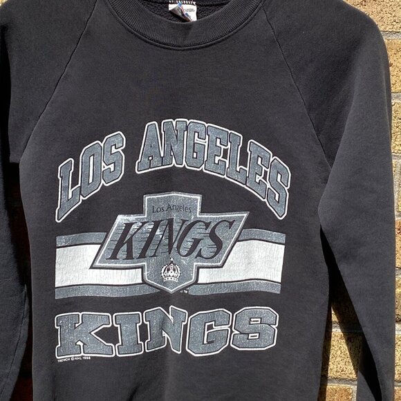 Vintage 1988 Trench Wayne Gretzky Crewneck Sweater Los Angeles Kings Small - Picture 2 of 13